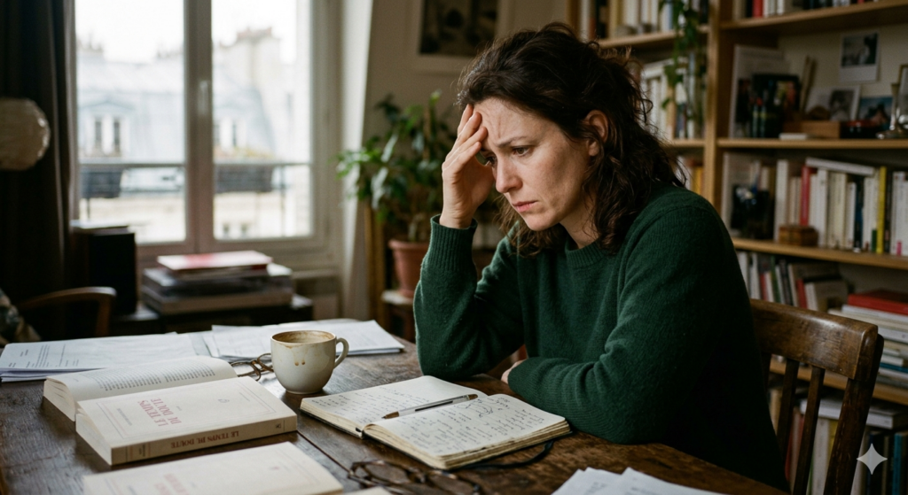 Photo d'une femme avec une mauvaise estime de soi et qui cherche des solutions en sophrologie au cabinet de Val d'Arc entre St Jean de Maurienne, Albertville et Chambéry en Savoie.